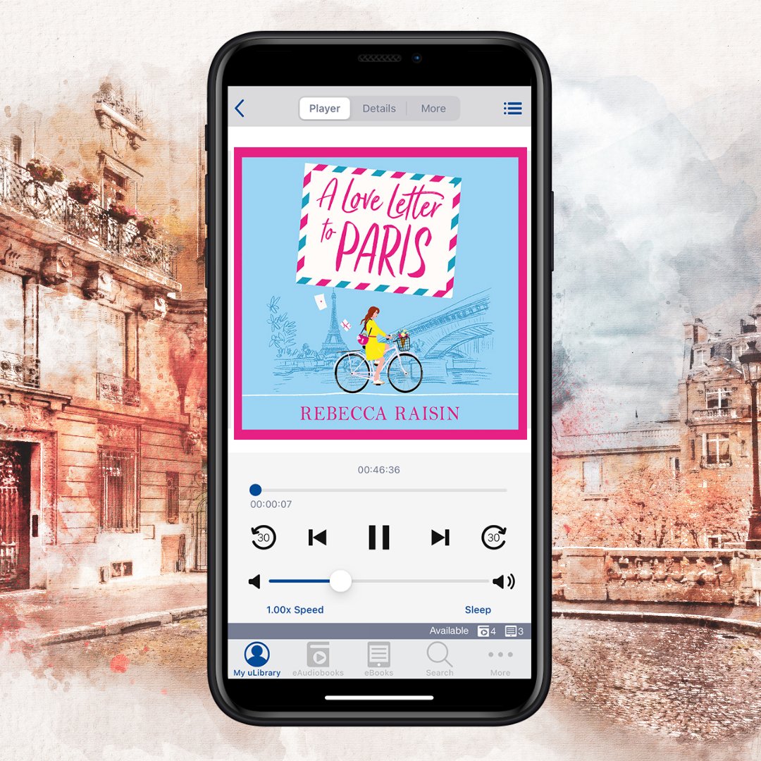 ‘Late at night when I wander the streets of Paris, my thoughts turn to her… How do I tell her how I feel? Perhaps, I need to show her…’

A Love Letter to Paris by @JaxAndWillsMum, read by @BronwenePrice, is on our #uLibrary app now 🎧

Perfect for fans of Emily in Paris.