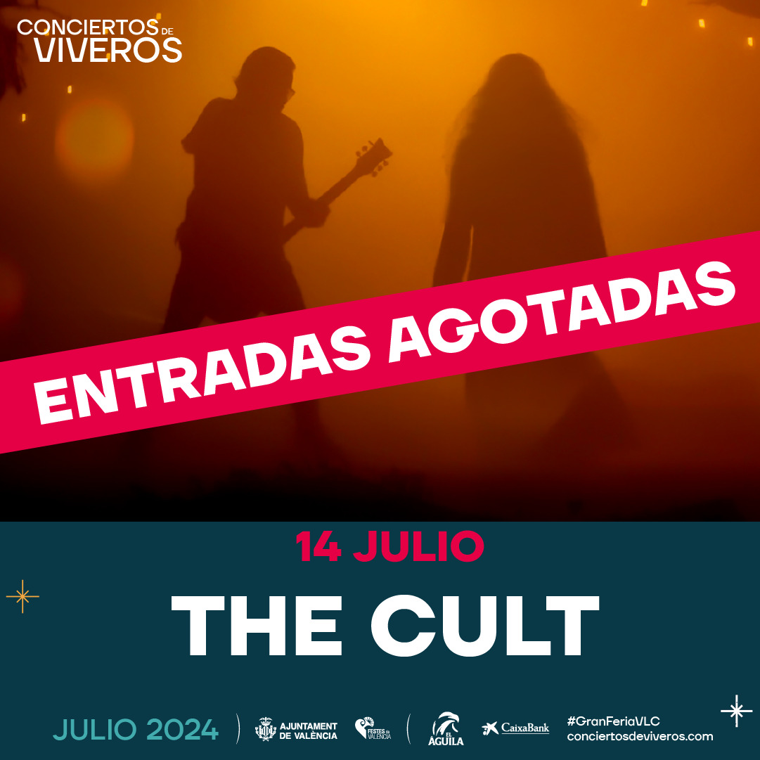 ¡Entradas agotadas para <a href="/officialcult/">THE CULT</a> este domingo! El mismo día del concierto se activará taquilla online con las últimas 50 entradas. 
¡Gracias!