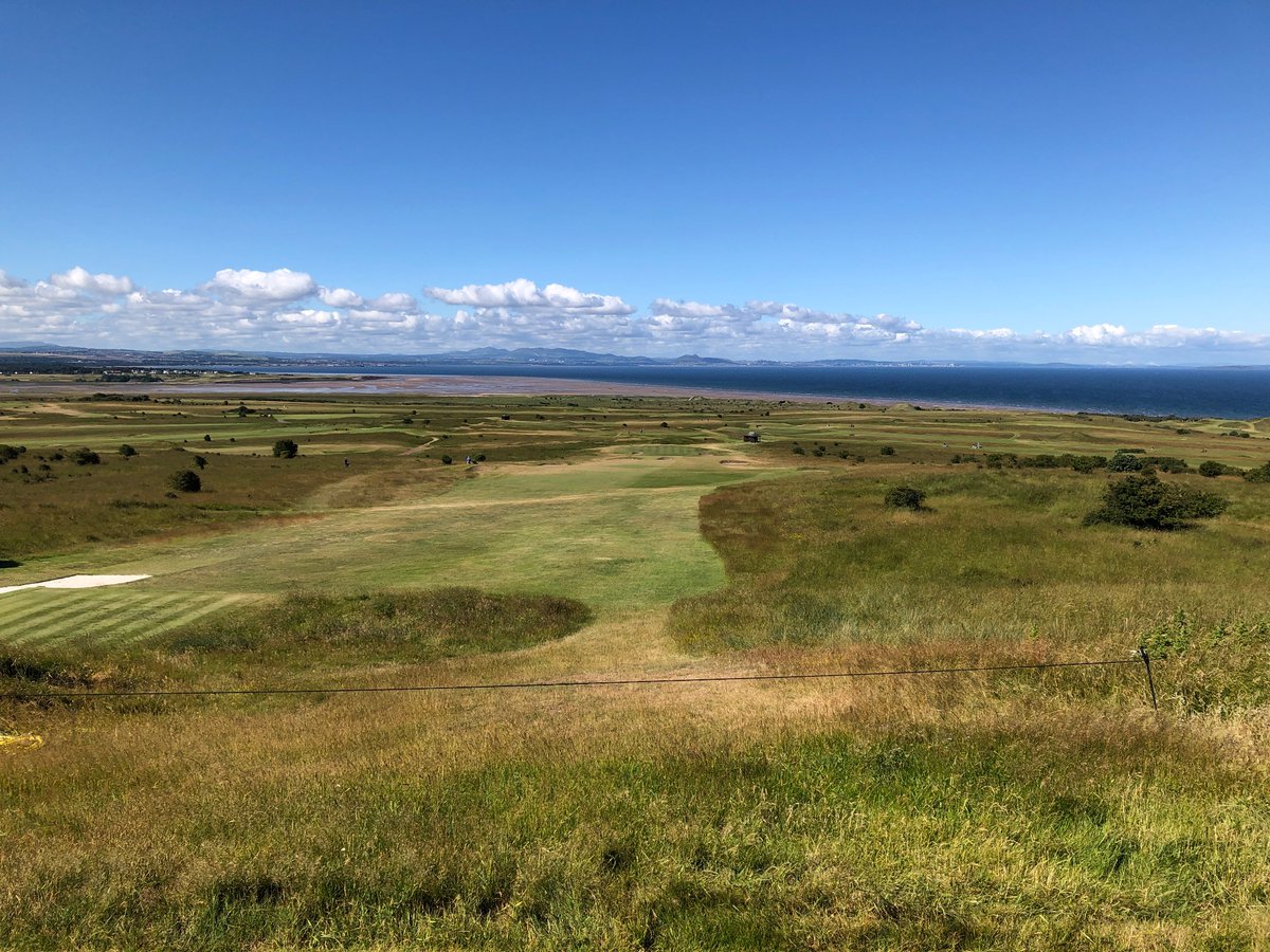 Golf on Gullane hill is just about perfect on a day like today.