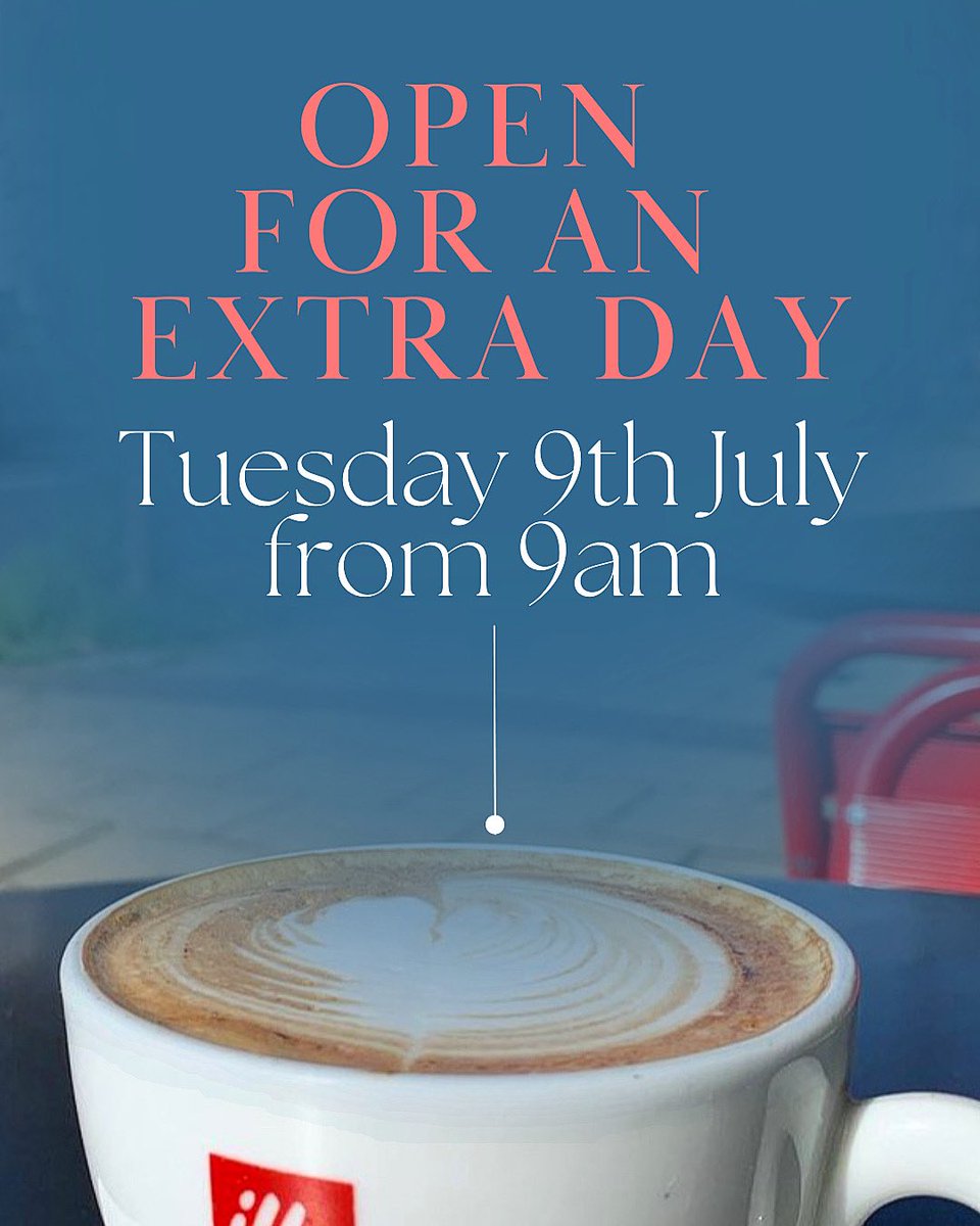 🌟 OPEN EXTRA DAY 🌟

This week is our final week of trading 🤎

We have decided to open from tomorrow to hopefully to see more of you before we close this Saturday 🥲

Lots of happy / sad mixed emotions 
Let’s make it a great week 🙌🏼

- Amy + Shirley ☕️ x

#urmston