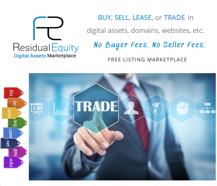 ResidualEquity's tweet photo. Selling and Buying #Digital #Assets Online: https://t.co/1u9m2xFIOx Free Listing, Fast Results, No Hassle. #DomainNameForSale #domainauctions #domainnames #domainforsale #Startup #sale #auctions #domainname #selldomain #selldomains #Startups https://t.co/CPVVRF4Xv1