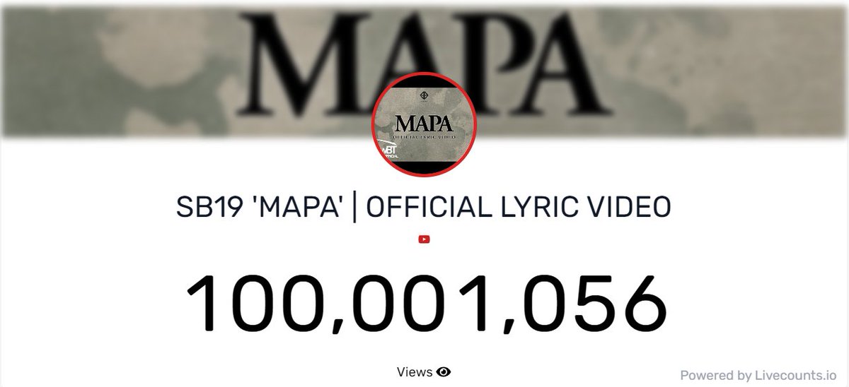 superbpaulo's tweet photo. HAPPY 100M views to the timeless masterpiece, MAPA! 

@SB19Official #SB19 
#MAPA_100MILLIONViews https://t.co/tpTAofRItd