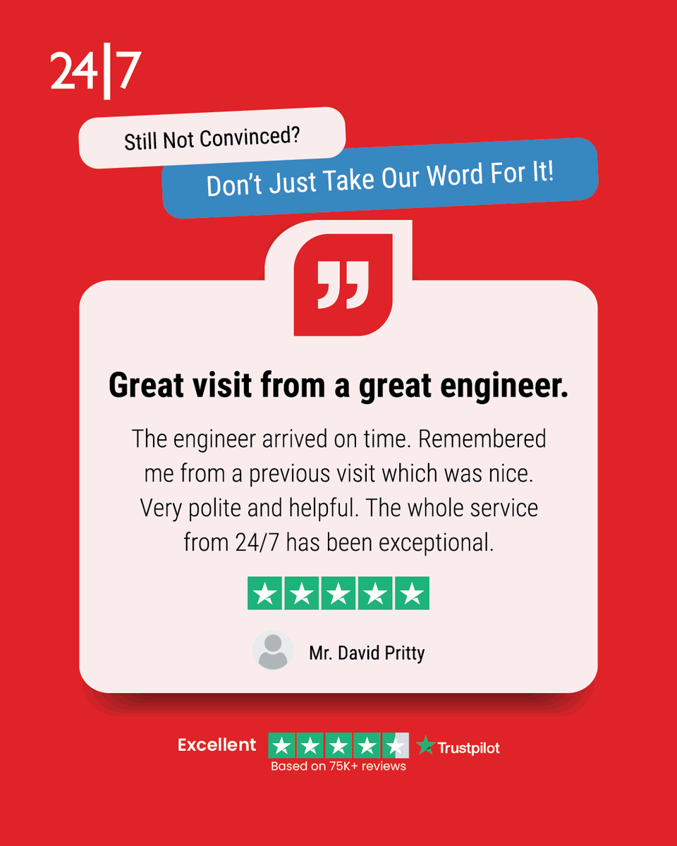 247homerescue's tweet photo. We’re thrilled to hear about the excellent service provided by our technician! 🌟 We appreciate the feedback. Your input helps us serve you better! 🙌
#Customer #Feedback #247HomeRescue #CustomerService #Technician #ServiceReview #HomeRepair #Review #TrustPilot #London #uk https://t.co/SecXr1176A