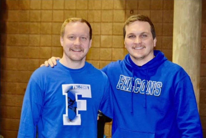 FoleyFalconsHS's tweet photo. The Foley Activities Department wants to welcome the newest Head Coaches to staff, Justin and Jake Bowland!! The Bowland Brothers will be leading the way for the Falcon Wrestling Team this winter.  #FalconPride https://t.co/8STy7O22Z2