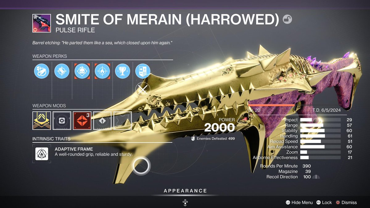 AsPeCt4392's tweet photo. So like….why aren’t these enhanced? @BungieHelp https://t.co/JfxRHXRYhJ
