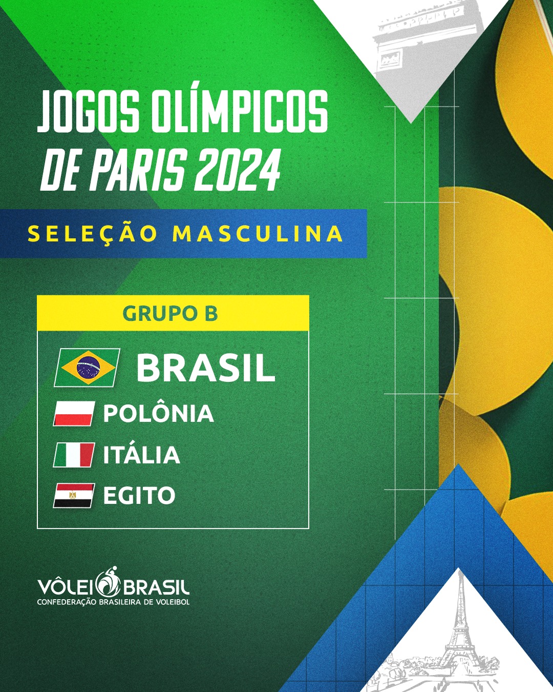Brasil vence a Itália, se garante nas Olimpíadas de Paris 2024 e