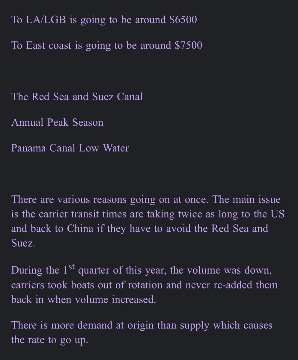 Current status of global shipping