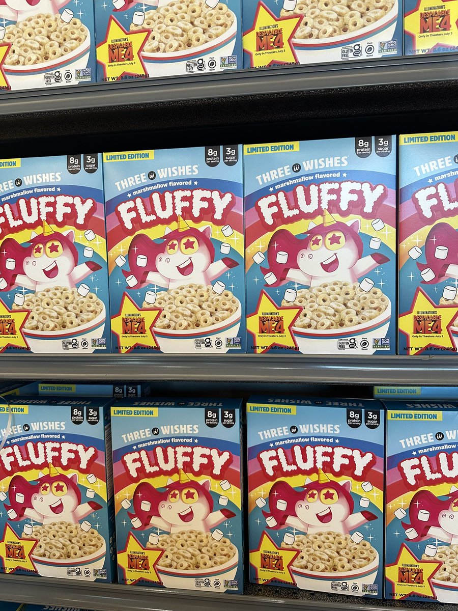 gelsonsmarkets's tweet photo. Stop by Gelson’s Valley Village/ NoHo from 9am-11am. We are giving away a Free box of Fluffy Cereal  that’s featured in Despicable Me 4 and meet Kevin the Minion. #despicableme #minion #cereallover https://t.co/ugrxYNYqxu