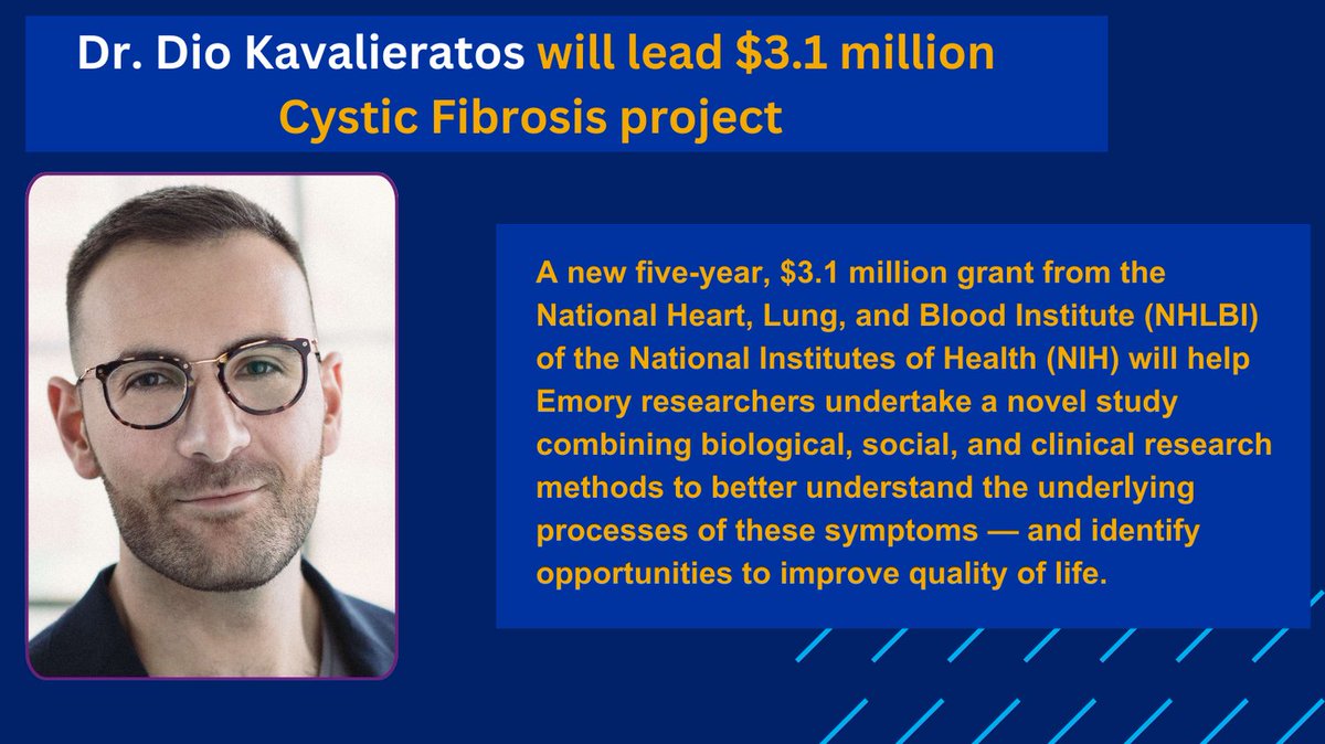 Emory Dept of Family & Preventive Medicine (@emoryfammed) on Twitter photo <a href="/EmoryFamMed/">Emory Dept of Family & Preventive Medicine</a> faculty Dr. Dio Kavalieratos has been awarded new funding for #cysticfibrosis research. Read more: news.emory.edu/stories/2024/0…
<a href="/EmoryMedicine/">Emory School of Medicine</a> #palliative #Emory <a href="/EmoryFamMed/">Emory Dept of Family & Preventive Medicine</a> faculty Dr. Dio Kavalieratos has been awarded new funding for #cysticfibrosis research. Read more: news.emory.edu/stories/2024/0…
<a href="/EmoryMedicine/">Emory School of Medicine</a> #palliative #Emory