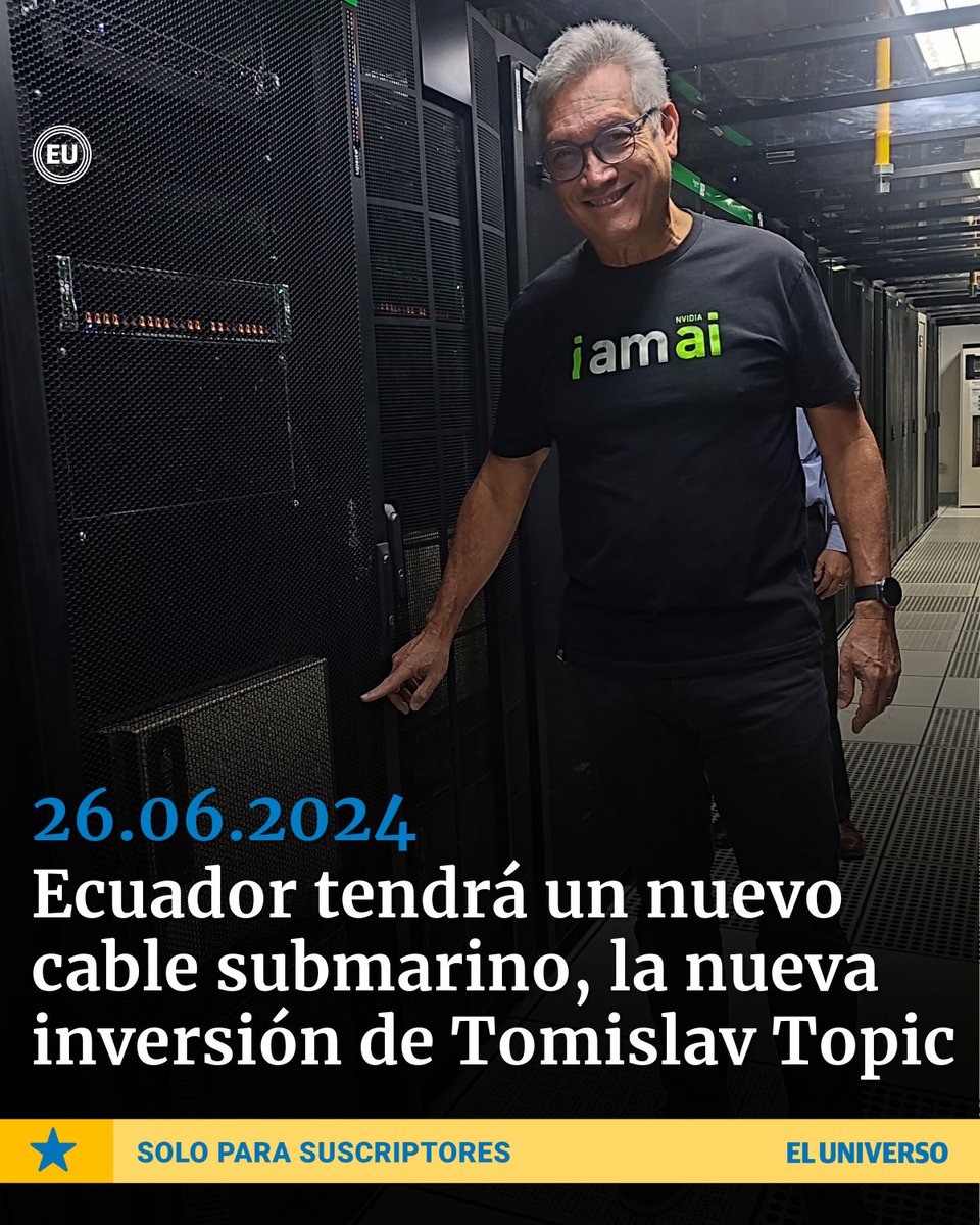 eluniversocom's tweet photo. #TomislavTopic | ¿Cómo mejorará la capacidad de internet de un país sudamericano que ya usa inteligencia artificial? https://t.co/HwqeM9b5y8 https://t.co/V7Ex1m0vO0