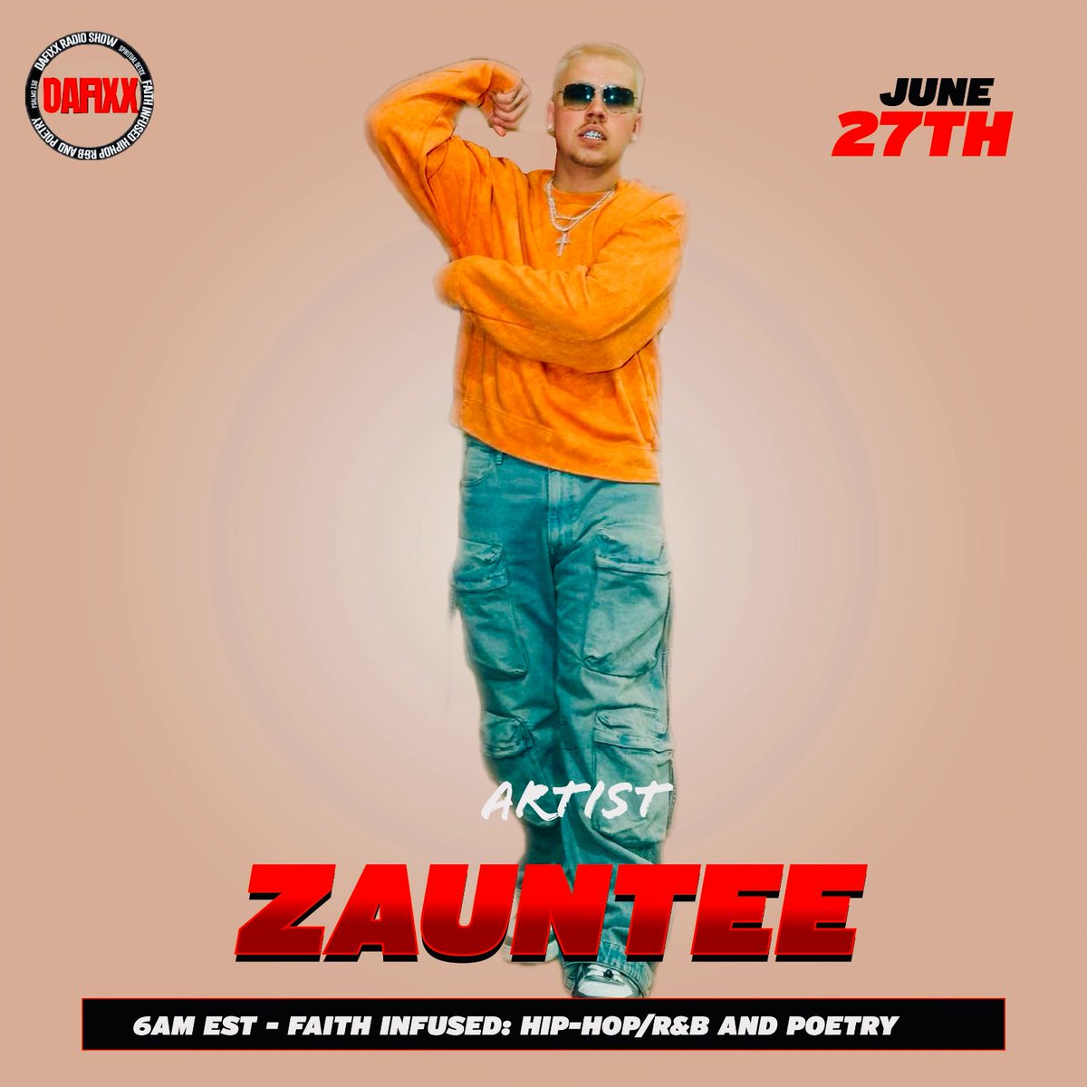 DJFOCUS4's tweet photo. ๐AM EST. Issa VIBE๐ฅTap in on Thursday. Catch this ๐ with God's Superstar @zauntee
WAKEUP weekdays 6AM Eastern with Da Fixx Squad on @siriusxm Channel 140 @holyculture
#dafixxradioshow #zauntee #chh #gospelrap #hiphop #rap #kingdomadvancement
#holyculture #Sirusxm https://t.co/miDvaBgl9K