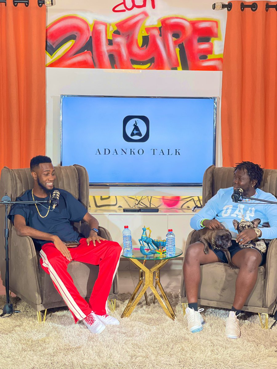 2hypeshowboy's tweet photo. Up next on Adanko talk Podcast !!! 

Drops this Friday with @ypeegh  

#ADANKOMEDIA #ADANKOSTUDIO #PEENATION #2HYPERECORDZ https://t.co/kL4f046SBX