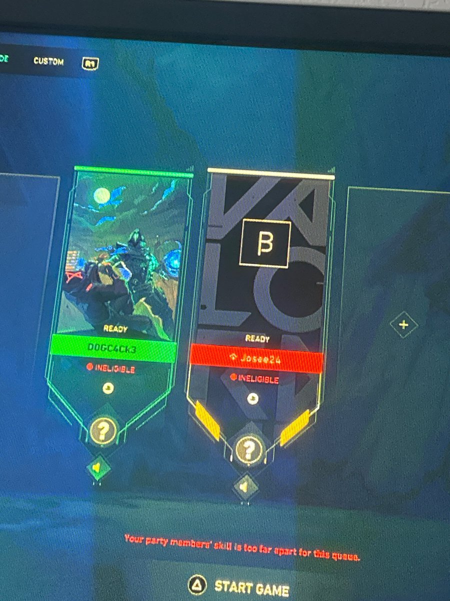 FlasheRRR's tweet photo. @VALORANT Why I can’t play ranked with friends if we’re both unranked… https://t.co/Qygs9w1A08