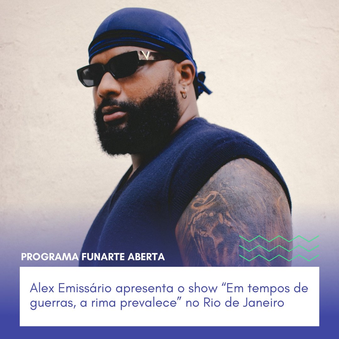 ommces's tweet photo. Alex Emissário apresenta o show “Em tempos de guerras, a rima prevalece” no Rio de Janeiro
https://t.co/Is01Dh1zzl

#alexemissário #riodejaneiro #show #rap #hiphop #funarte #músicacapixaba #ommces https://t.co/VqSNGeXjdV