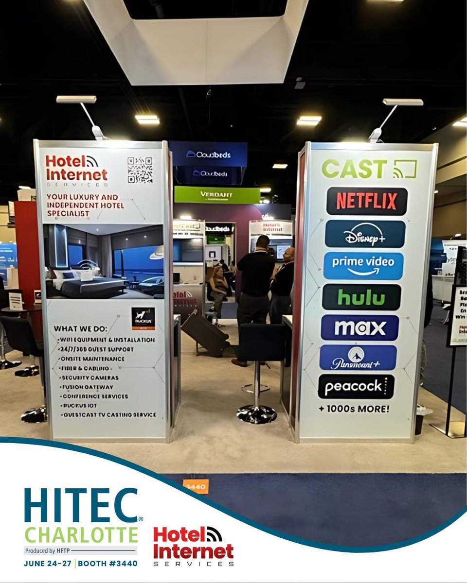 touchstone1_Wif's tweet image. Join us at booth #3440 at #HITECCLT24 to see the latest in guest WiFi and online connectivity from Hotel Internet Services. See you there!

#HospitalityTech #GuestWiFi #HotelInternetServices