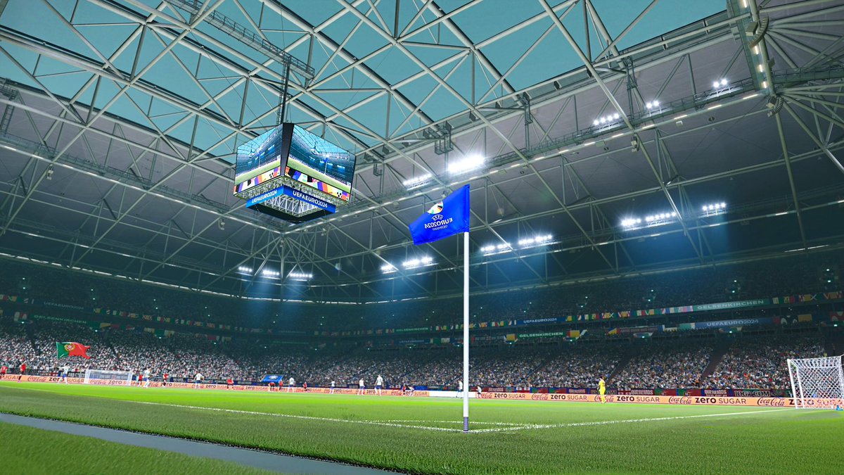 FletchAJX's tweet photo. Gelsenkirchen awaits…. #EURO2024 

▶️https://t.co/W07EZVpBv1▶️

#georgia #portugal #PES2021 https://t.co/K73dhAlH2H