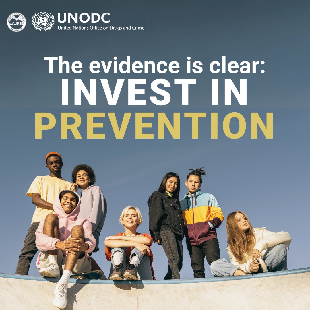 Today, through our National Drug Abuse Control Council-MOHW, Ministry of Health &amp; Wellness offices, we are celebrating International Day Against Drug Abuse and Illicit Trafficking. We are celebrating this year under the theme, "The evidence is clear: Invest in Prevention."