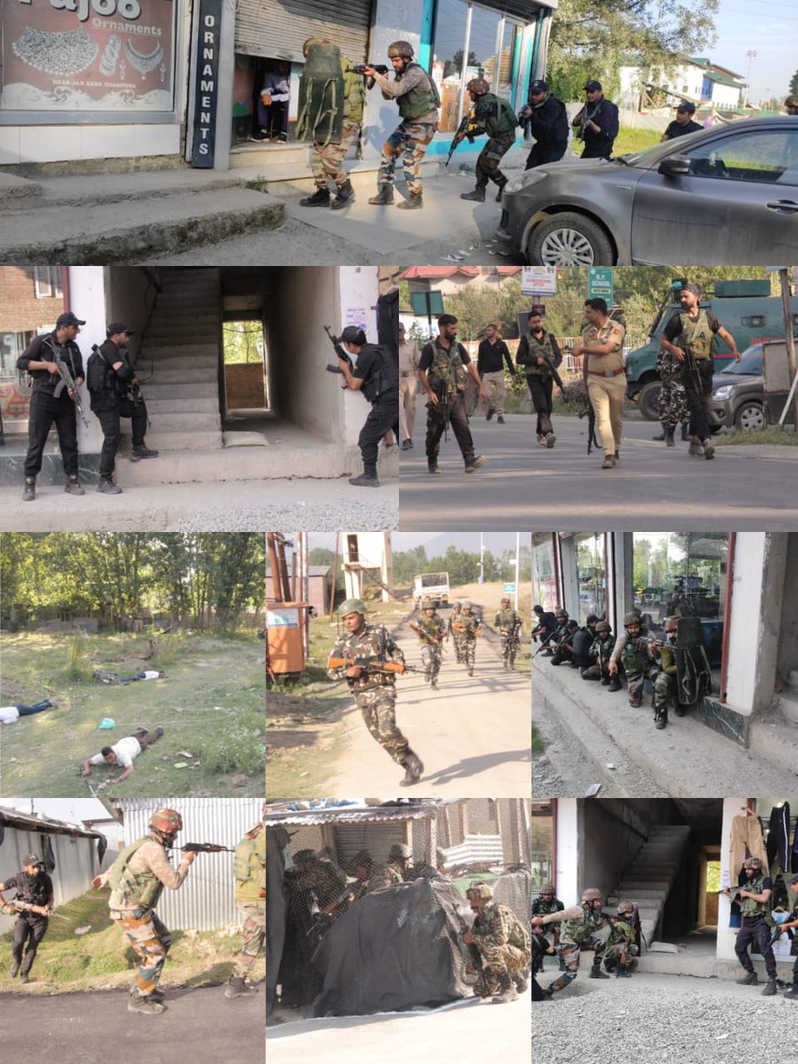 bandiporapolice's tweet photo. Bandipora Police ,Army, CAPF &amp; SDRF conducted a joint security /disaster mock drill at the Yatra Transit Camp Shadipora Sumbal aiming to ensure coordination between various security agencies &amp; ensuring secure SANJY-2024.@JmuKmrPolice @KashmirPolice @DIGBaramulla https://t.co/siBYpPpvVX