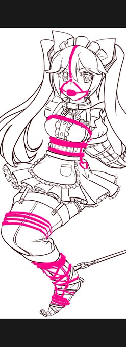 拘束を追加したら線完成。 