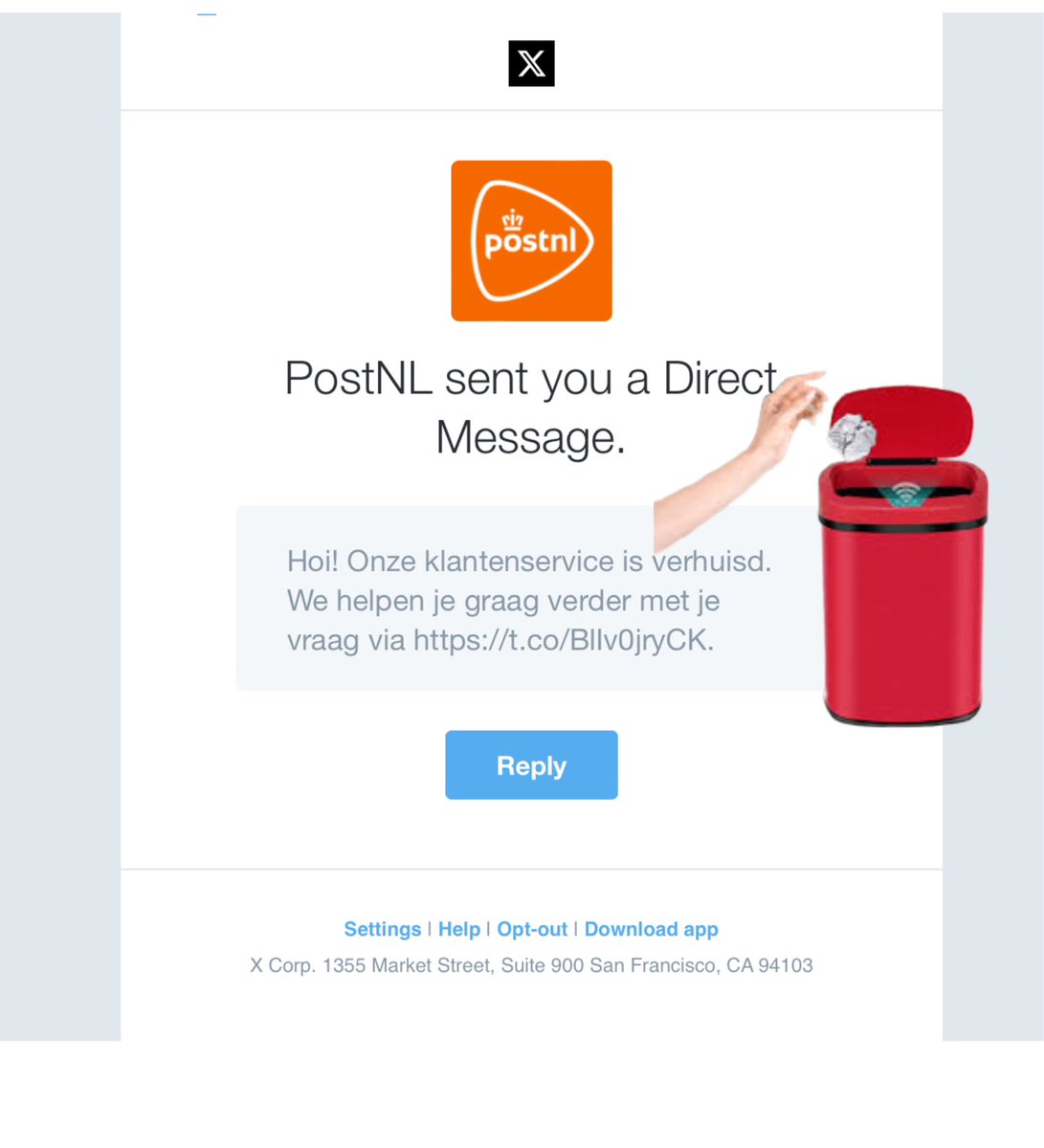 Klachtenservice <a href="/PostNL/">PostNL</a> is verhuisd nu weet ik waar m’n klachten blijven over niet bezorgen post <a href="/AutoriteitCM/">Autoriteit Consument & Markt | ACM</a>