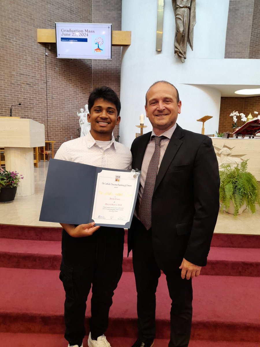 Jonah James (@its_jonahj) on Twitter photo Thank you <a href="/SacredHeartCHS/">Sacred Heart CHS</a> for awarding me with the <a href="/CatholicEducat1/">Catholic Education Foundation of Ontario</a> CEFO Catholic Student Leader award. These past 4 years of Catholic Servant Leadership have been a blessing and an honour I will hold deeply in my heart. Forever grateful for the opportunities you've provided me. Thank you <a href="/SacredHeartCHS/">Sacred Heart CHS</a> for awarding me with the <a href="/CatholicEducat1/">Catholic Education Foundation of Ontario</a> CEFO Catholic Student Leader award. These past 4 years of Catholic Servant Leadership have been a blessing and an honour I will hold deeply in my heart. Forever grateful for the opportunities you've provided me.