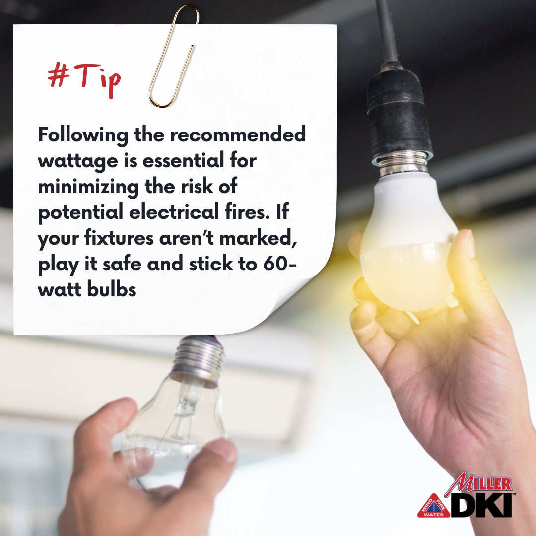 When it comes to lightbulbs, compatibility is key! Here's a quick and easy fire safety #tip: