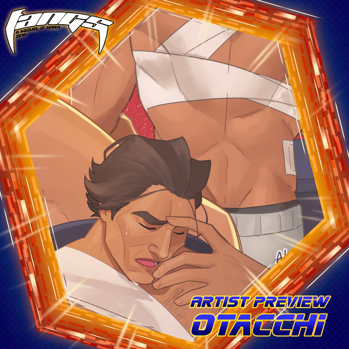 MiguelOHaraZine's tweet photo. Some post-injury pleasure? Sometimes pain makes things extra scintillating 👀

This amazing piece by @otacchi4 is in our NSFW zine, PO today to see it in full!

#MiguelOHara #migueloharafanart #atsv #acrossthespiderverse #Spiderman2099 https://t.co/NNpPp5SxO8