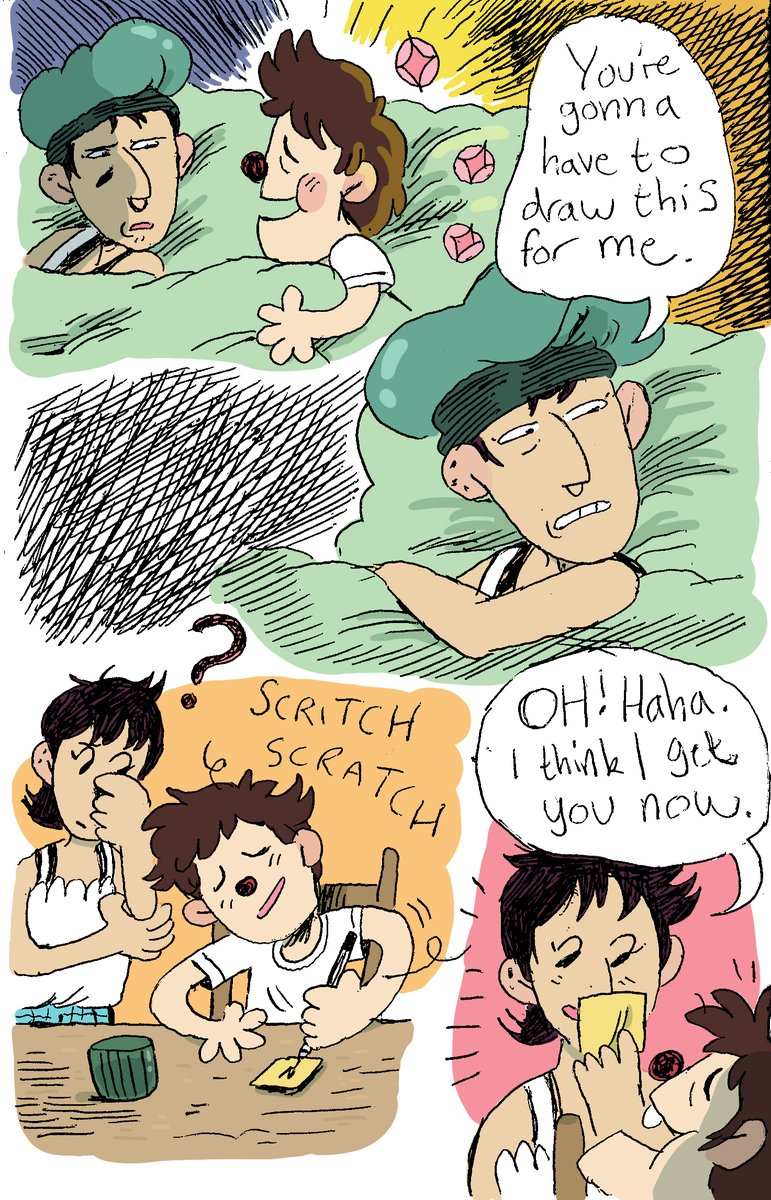 Freehand sketchbook comic from a while ago about a wonderful dream ✨ 