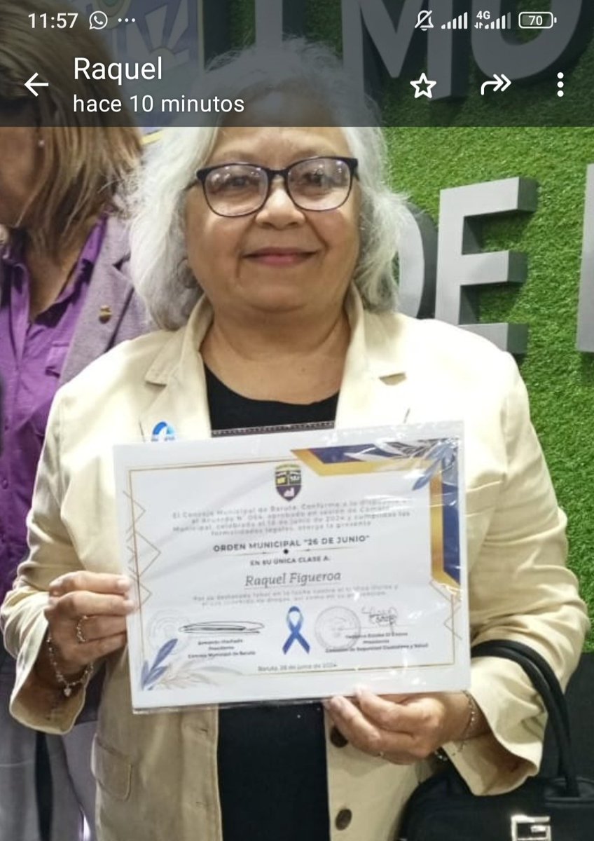 EducadoresMESR's tweet photo. #25Junio Concejo Municipal de Baruta reconoció labor de la prof  @raquel_fig en lucha contra el uso indebido e ilícito de las drogas en  Sesión Conmemoración del "Día Internacional de la Lucha  Contra el Uso Indebido y el Tráfico Ilícito de Drogas"
#SalvemosLaEducacion https://t.co/ms9T7XLLsX
