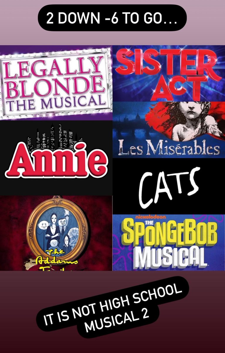 DerbyHighExArts's tweet photo. The next day and another musical has been cut! This time we say farewell to High School Musical 2! 2 now taken off 6 more to go before you find out our next production! @derbyhighbury #AccessAllArts #SkyArts #CelebrateArtsmark #Musical2025 #ExpressiveArts https://t.co/ofNsZSH7Wt
