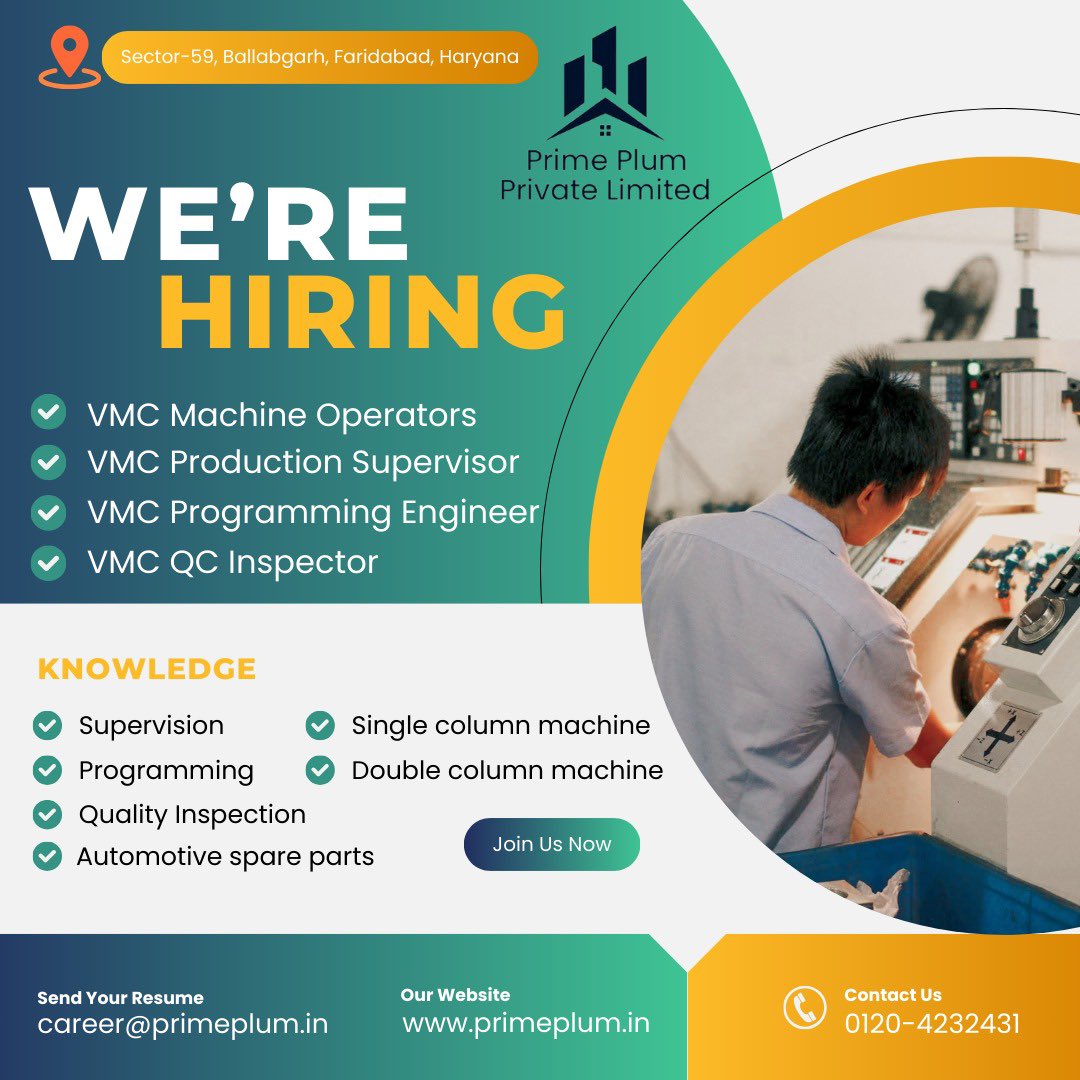 primeplumpvtltd's tweet photo. We have urgent requirements for various category positions in across India.
Kindly drop the latest resume on career@primeplum.in or connect with me.
#resume #recruitment #recentjobs #recruiting #jobalert #jobavailable #interviewing #cvsourcing #cvscreening #naukrijobsearchindia https://t.co/NoUSvDBksO