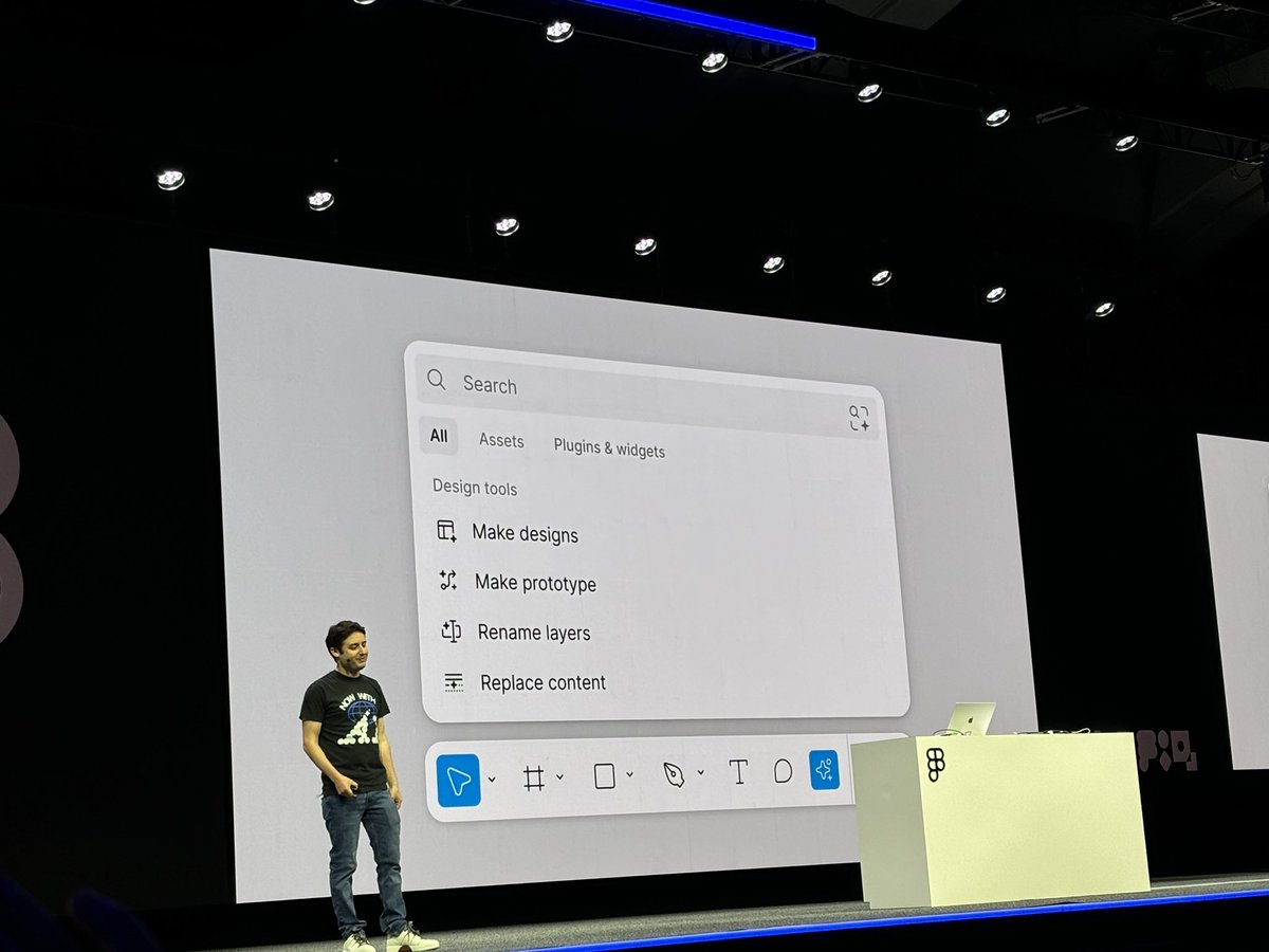Dylan announces AI features in Figma #Config2024  pulls in assets and sets themes