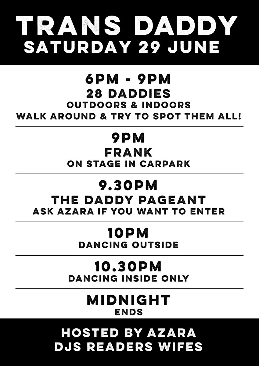 Saturday

duckie.co.uk/events/trans-d…
