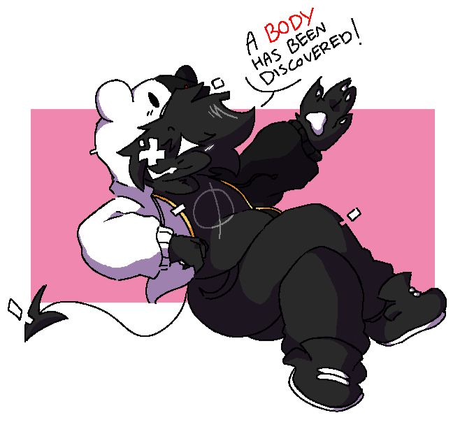 glitchbf_daily's tweet photo. DAY 62: i dont rlly fw danganronpa,
i just think monokuma's jp voice suits glitch! https://t.co/RAUP1nKvNH