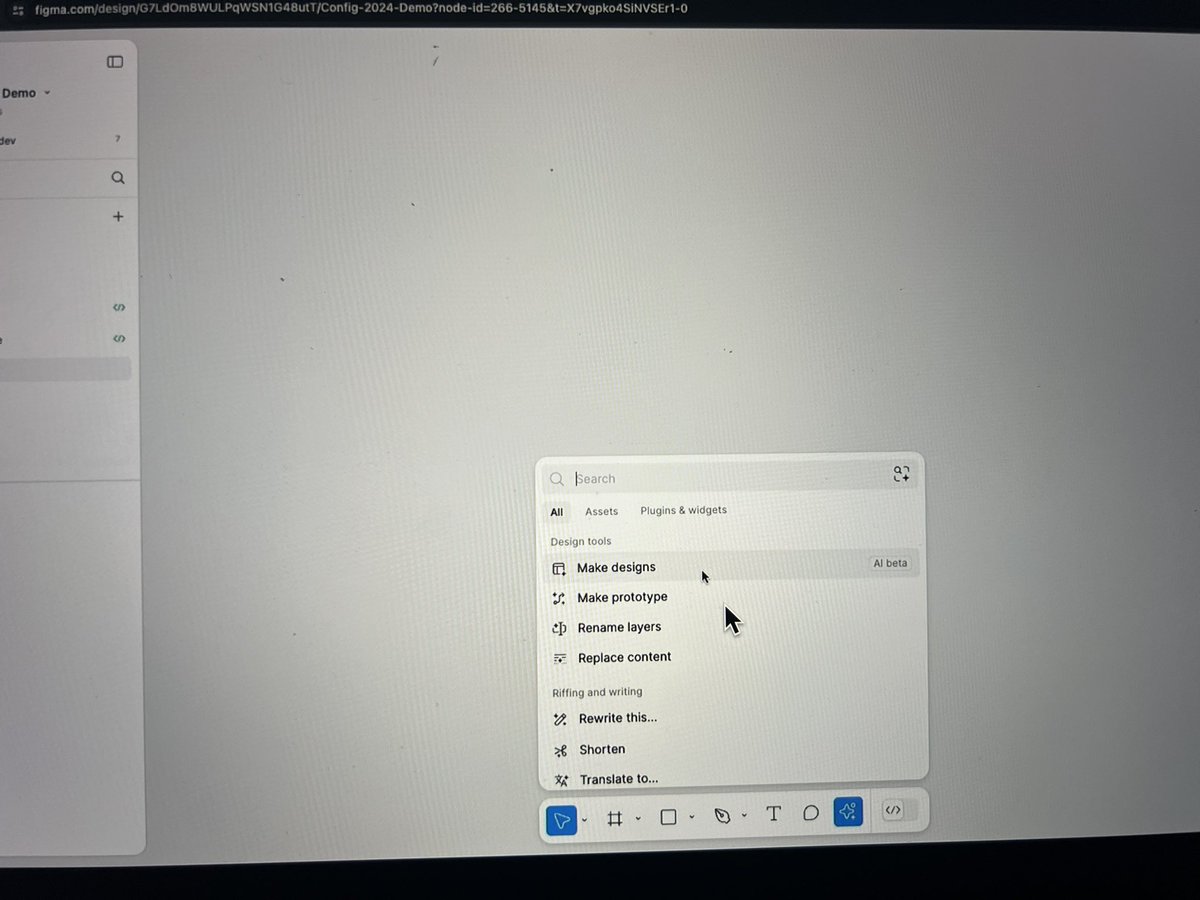 UXification's tweet photo. AI on Figma!!! Do we really need it. As a designer it is exciting but also not needed. 
It’s human centered design and hope it doesn’t lose that aspect with all the DL &amp; ML algos.
The silence and nervousness in the room can be sensed.
#figma #config https://t.co/hQALJ944Na