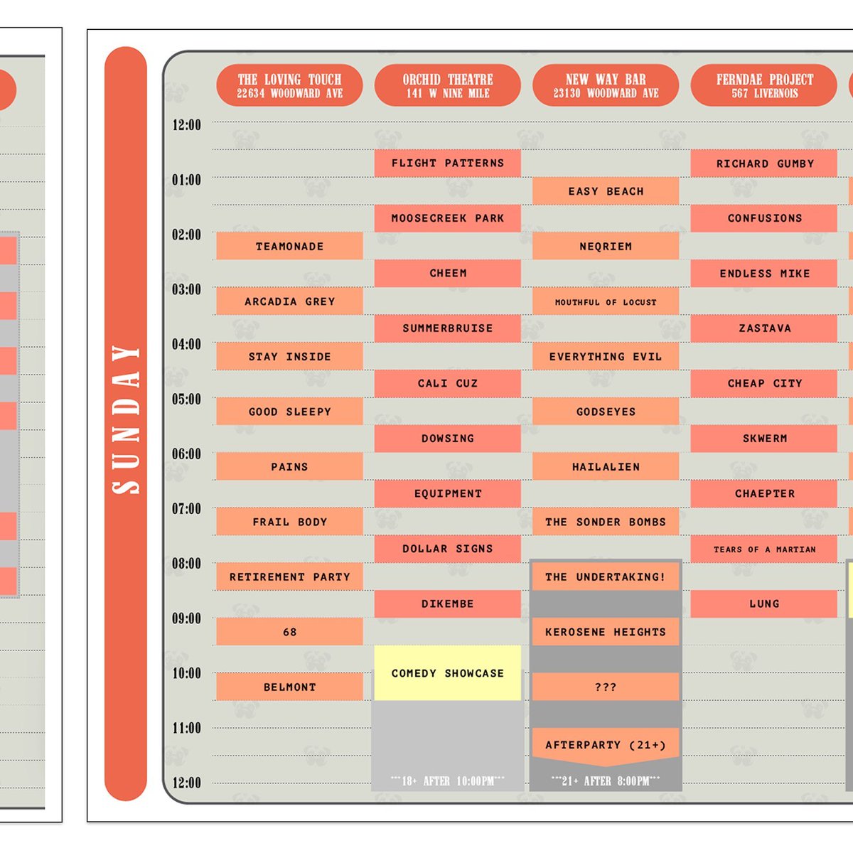 rtrmntprty's tweet image. REMINDER we&apos;re playing PUG Fest in Ferndale MI this Sunday! 8pm at The Loving Touch!!! 

We will have t-shirt &amp;amp; records for sale. Can u believe it??? Even CDs. My mom will be there and one time someone asked her to sign a record so maybe you can even get her autograph (priceless)