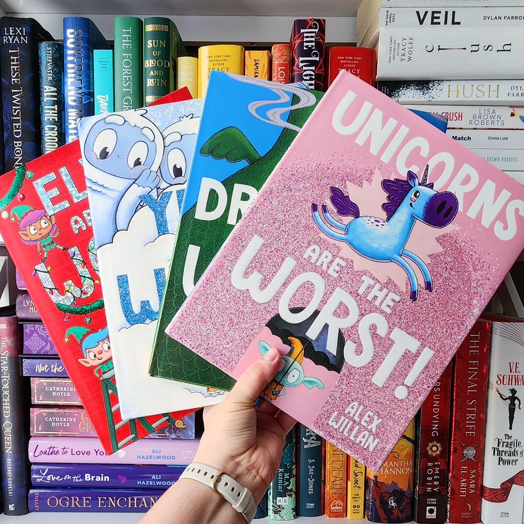 Which of these incredible books by <a href="/alexdwillan/">Alex Willan</a> are on your bookshelf? And if you love this series, get ready for #MermaidsAreTheWorst, on sale March 2025! 

📷: <a href="/onemused/">onemused</a>