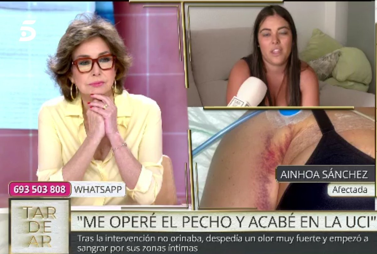 Ainhoa Sánchez agradece a los médicos del Hospital Santa Lucia <a href="/Area2Cartagena/">@Area2Cartagena</a> que le salvarán la vida tras someterse a una cirugía estética en Hospital CMVCaridad Cartagena