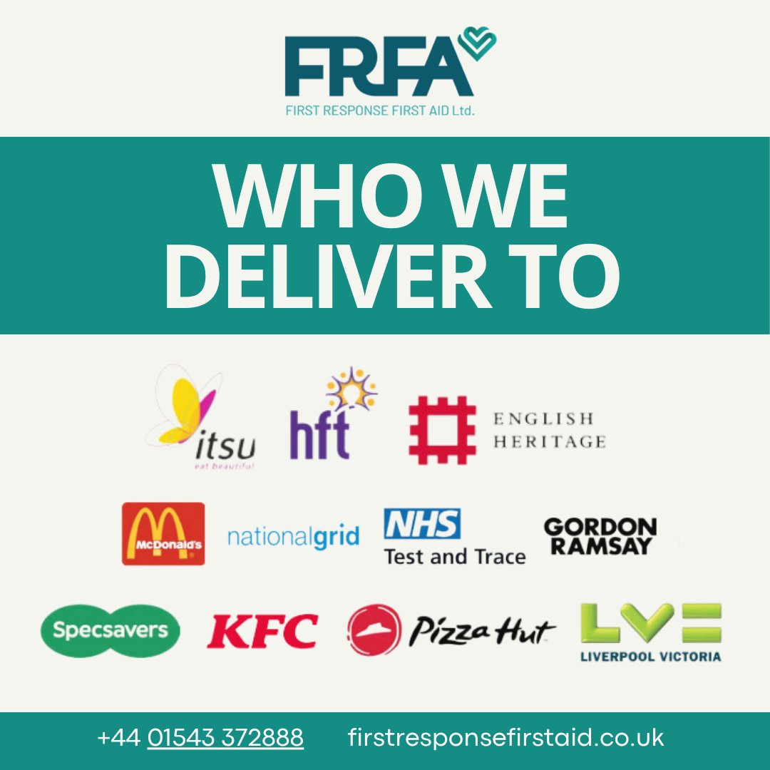 🗺️ For larger, national organisations, we offer high-quality training at their place of work - including across multiple sites with our National Training Accounts. 
firstresponsefirstaid.co.uk/national-accou… 
#firstaidtraining #firstaidatwork #healthandsafety #workplacesafety