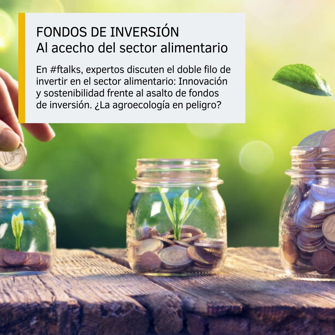 En #ftalks, expertos discuten el doble filo de invertir en el sector alimentario: Innovación y sostenibilidad frente al asalto de fondos de inversión. ¿La agroecología en peligro? 🌱💼 Descubre más sobre este complejo panorama en el artículo completo - vidasana.org/fondos-de-inve…