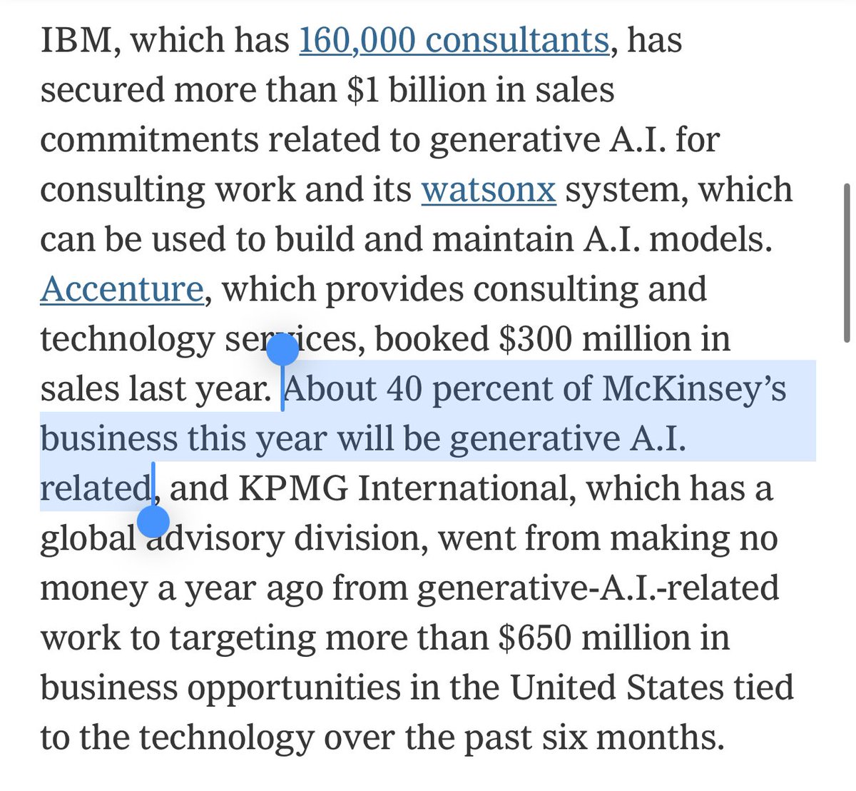 LLMs are commodities. The real AI money is in professional services