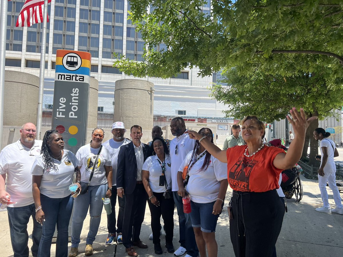 We are committed to advocating for transit equity and stand up against any plan that limits the public’s access to jobs, education, healthcare, and other essential services. 

We demand that MARTA finds a plan to keep Five Points Station open.

#GaSTANDUP #GeorgiaSTANDUP