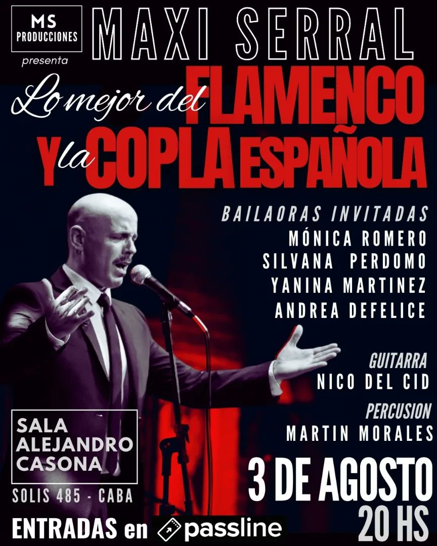 No te pierdas este gran espectáculo!! MAXI SERRAL
passline.com/planimetrias_s…