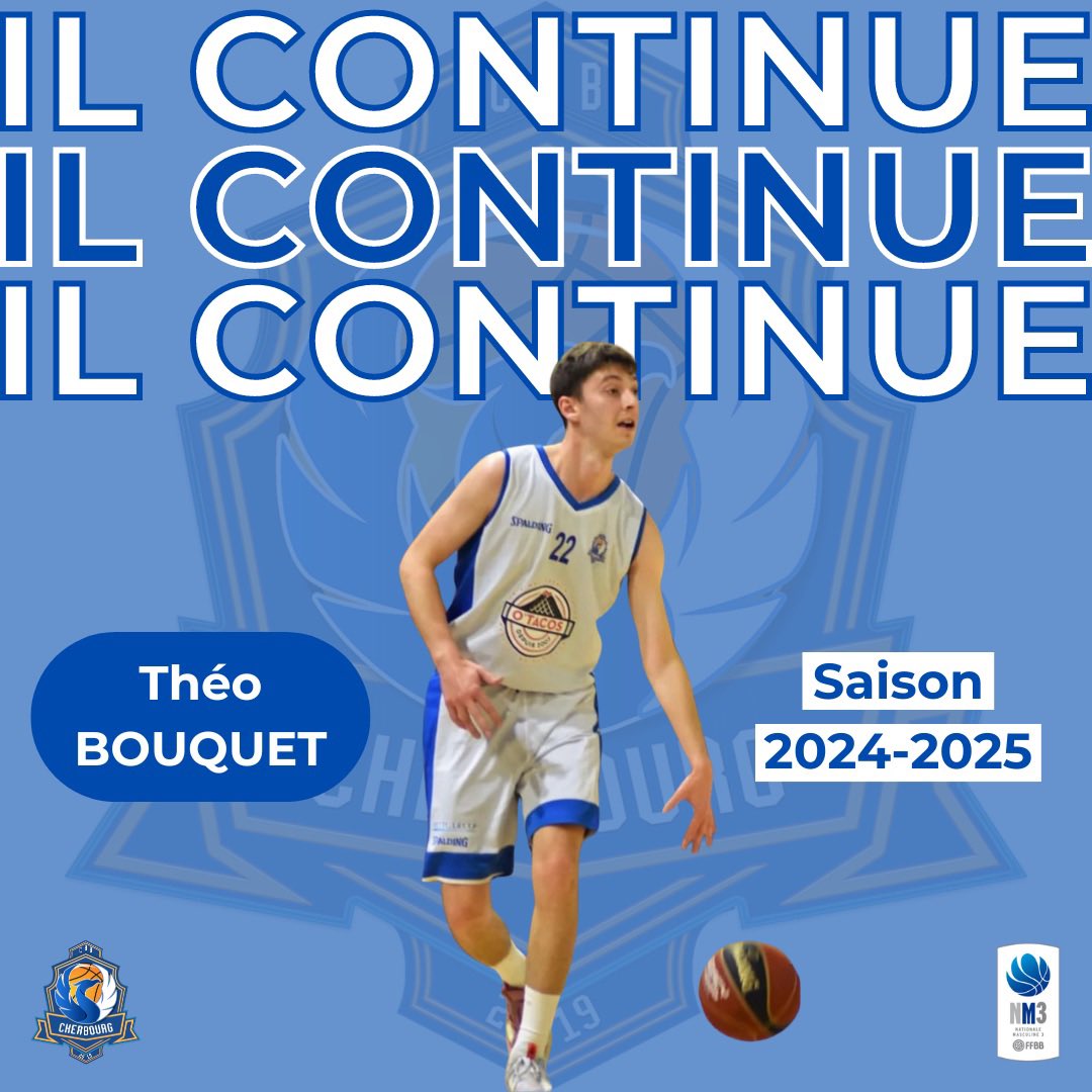 𝐄𝐟𝐟𝐞𝐜𝐭𝐢𝐟 𝐍𝐌𝟑 𝐬𝐚𝐢𝐬𝐨𝐧 𝟐𝟎𝟐𝟒-𝟐𝟎𝟐𝟓 ⚪️🔵

Présent dans les rangs bleus depuis quelques années déjà, Théo fera toujours partie de notre équipe fanion à la rentrée. Très mobile et toujours prêt à enflammer le terrain nous avons hâte de le retrouver ! 

Blue Team