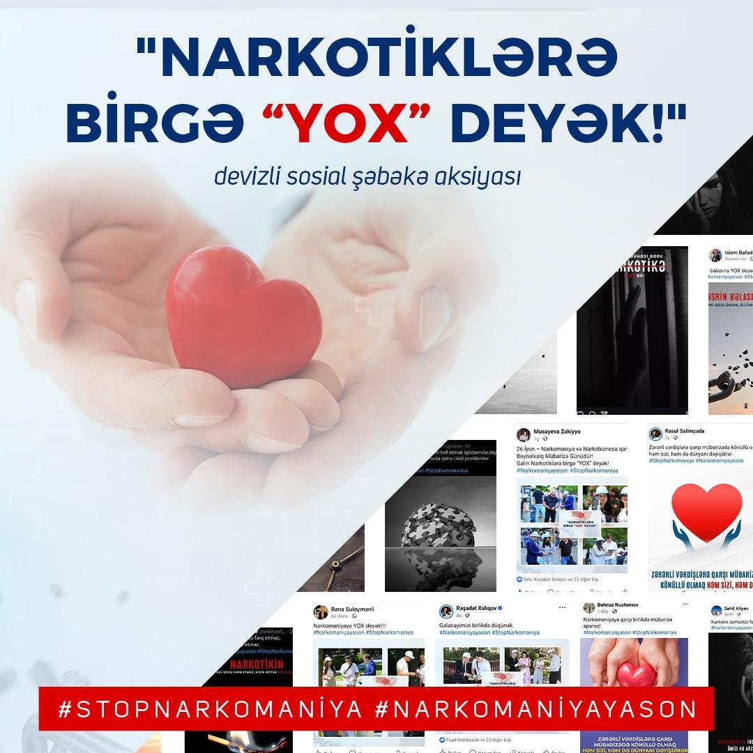 26 iyun - BMT-nin “Ümumdünya Narkotiklər Əleyhinə Mübarizə Günü” ilə əlaqədar partiya fəalları tərəfindən sosial şəbəkələrdə “Narkotiklərə birgə yox deyək!” devizli maarifləndirici aksiya keçirilib.
yap.org.az/az/view/news/8…