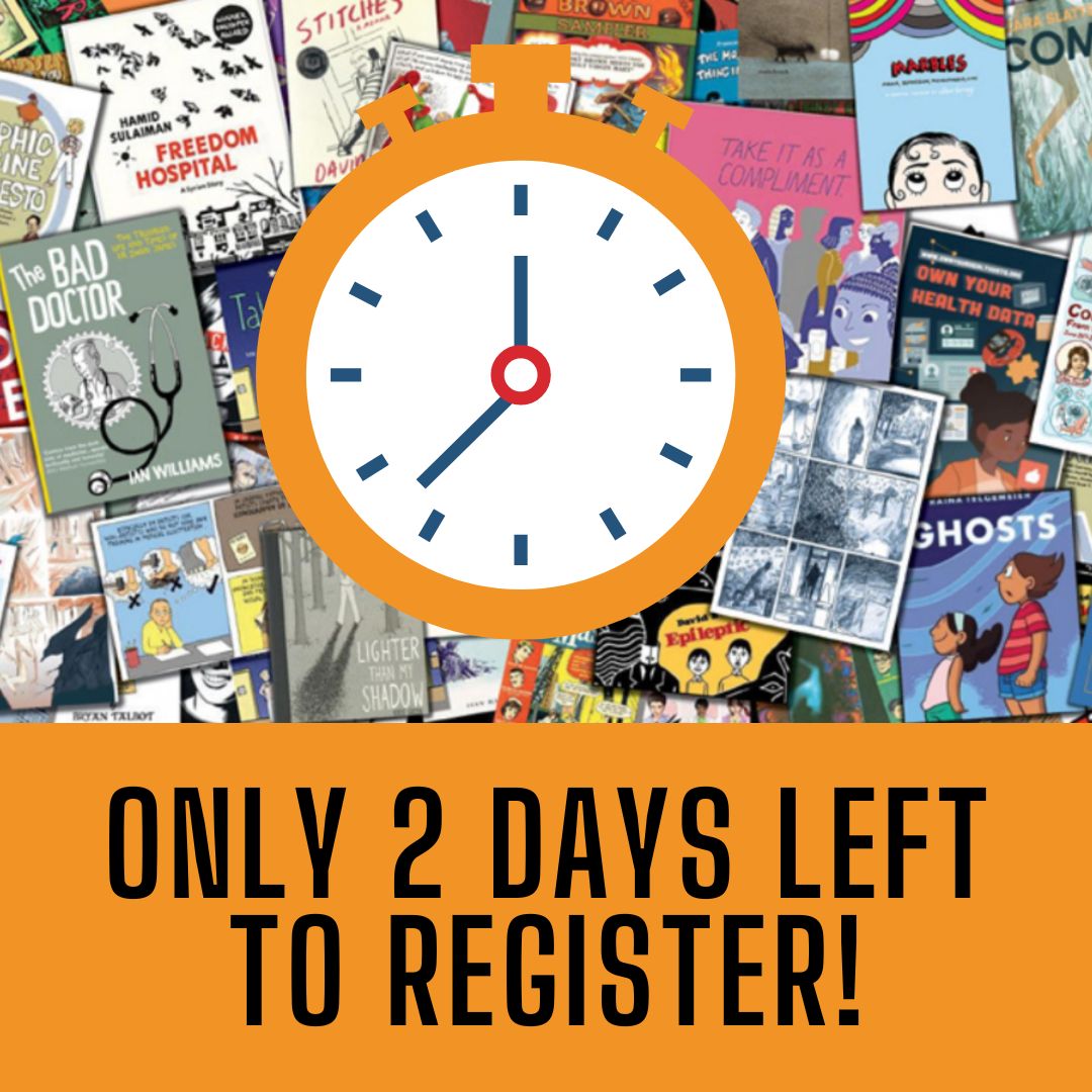 NiamhOB86883423's tweet image. Still not registered for #GraphMed2024? You&apos;re in luck! 2 days left to register!
@GraphicMedicine
#GraphicMedicine #HealthcareComics
@TUS_Athlone_ @Failte_Ireland
🔗graphicmedicineconference.com/registration