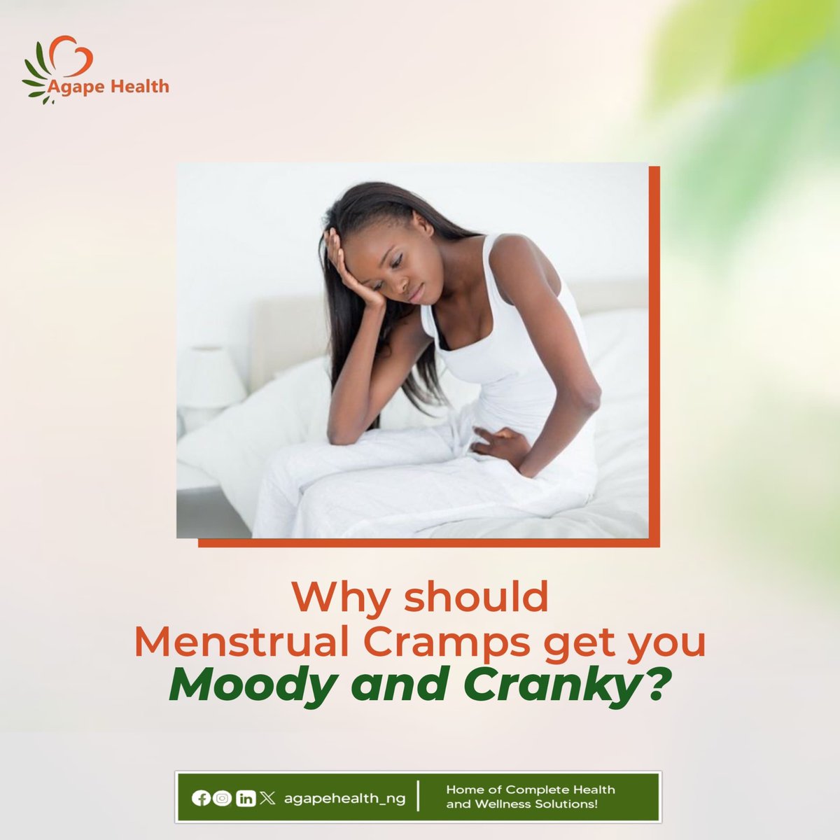 agapehealthltd's tweet photo. Conquer menstrual cramps pain &amp; embrace happiness during your cycle with our effective remedies. Explore our expert solutions for a happier, pain-free period. Contact us Now to begin.
#HappyPeriod #ByeByeCramps #EmbraceJoy #MenstrualPainNoMore #AgapeHealth https://t.co/z4Hqzs1Yfw