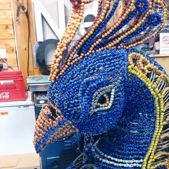 JPBickerstaff's tweet photo. Neon Photo of the day has to be the peacock head from The 'Bajra' Peacock, Thames Festival, London, 2003 and Blackpool illuminations 2005. I restored for dealer Natasha on  Salvage Hunters - The Restorers. It's on TV ,today at 5pm Quest CH12 and 6pm CH70 https://t.co/uPP1VLdkrj