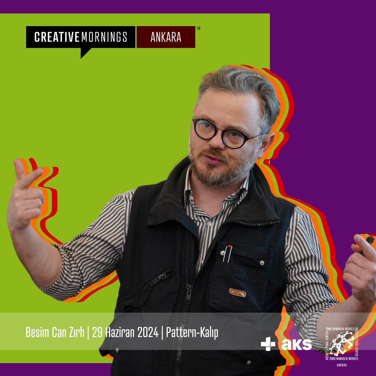 Ankaraakss's tweet photo. CreativeMornings Ankara, ilk etkinlik için hazır! 29 Haziran Cumartesi günü saat 11:00'da TSMD Mimarlık Merkezi'ndeyiz!

Haziran'ın teması olan Kalıp'ta Konuğumuz Besim Can Zırh bizler ile olacak. @BesimCanZirh @CM_Ankaraa 

Etkinlik Kayıt Linki: https://t.co/dlVx1GfspL https://t.co/h5Baoy5UjP