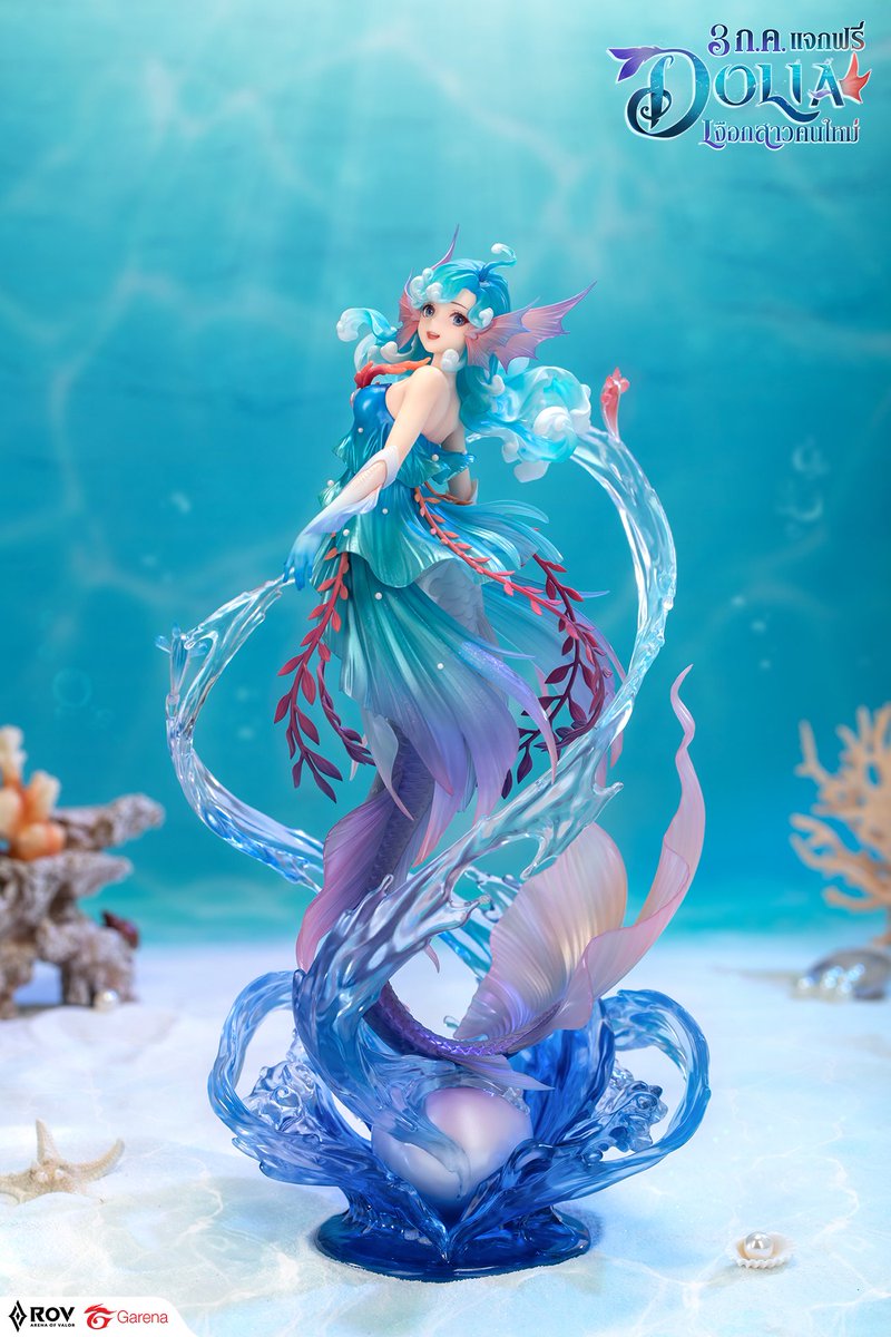 GarenaRoVTH's tweet photo. อยากได้ไหม Dolia Limited Figure ? 
มีแจกแน่! ในงานเปิดตัวฮีโร่ใหม่ Dolia (ติดตามรายละเอียดเร็วๆ นี้)
แต่ถ้าช่วยกันแชร์เดี๋ยวเอามาแจกในเพจ Garena RoV Thailand

#Dolia #3กคแจกฟรีDolia
#ฮีโร่ใหม่ #RoV #นางเงือกRoV https://t.co/TFLpGq2C5c